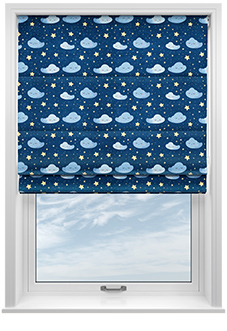 Starry Night, Blue Sighs - Roman Blind